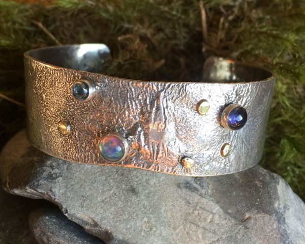 sterling silver cuff by Saucy Jewelry