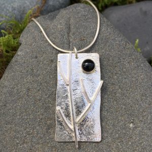 branching out pendant with reticulated finish